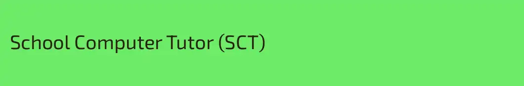 School Computer Tutor (SCT)